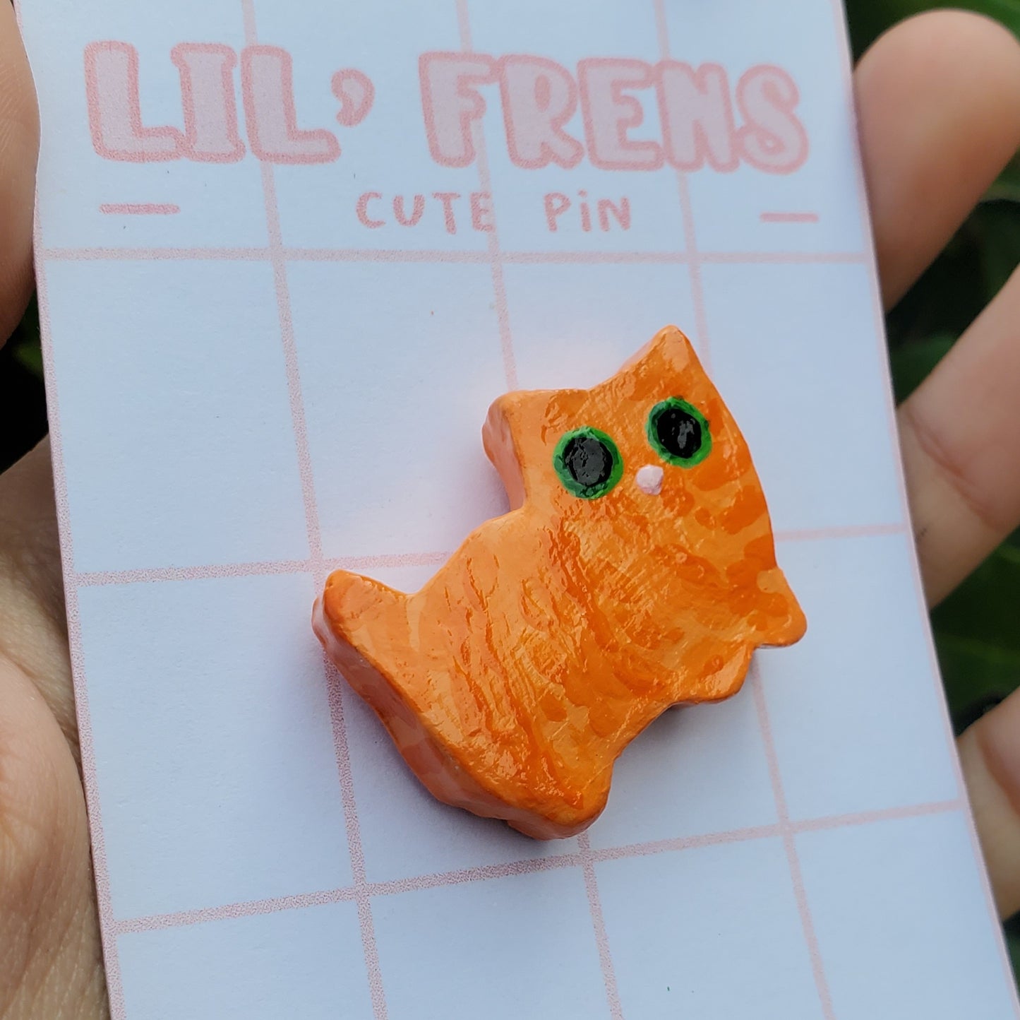 Orange Cat Pin