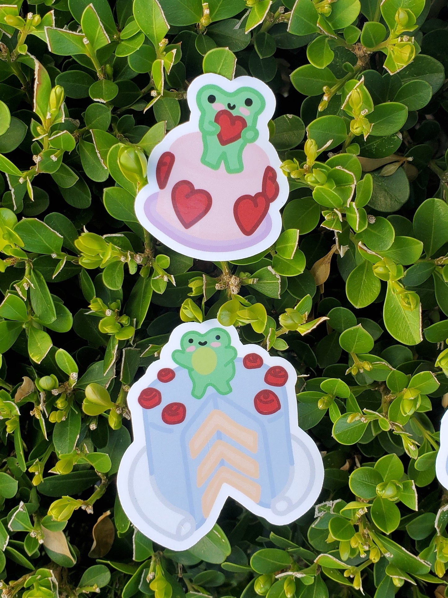 Froggy Cake Sticker Pack of 7