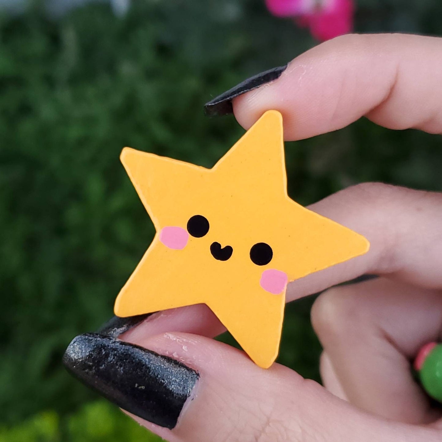 Star Wood Pin
