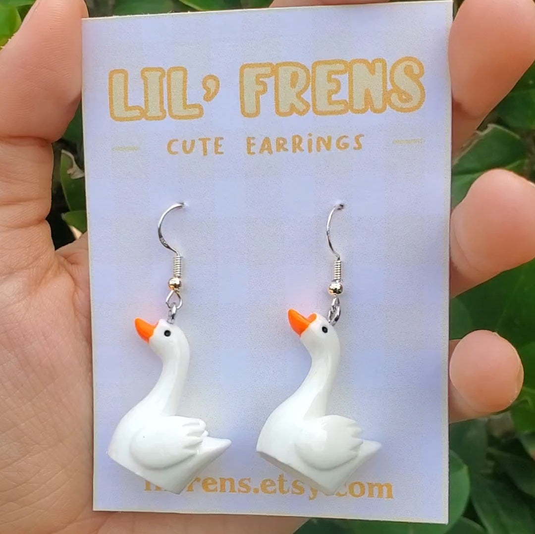 Swan Earrings