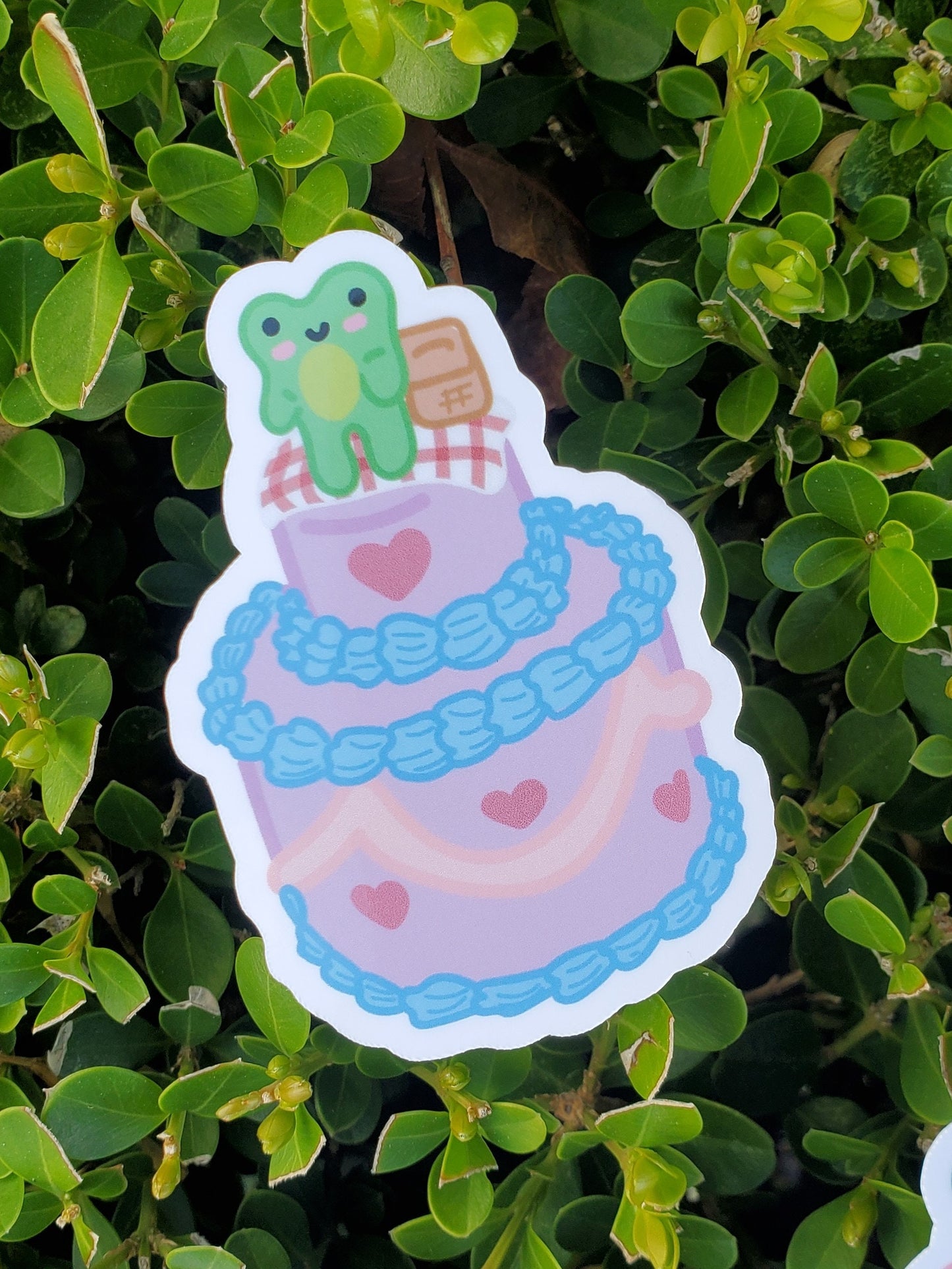 Froggy Cake Sticker Pack of 7