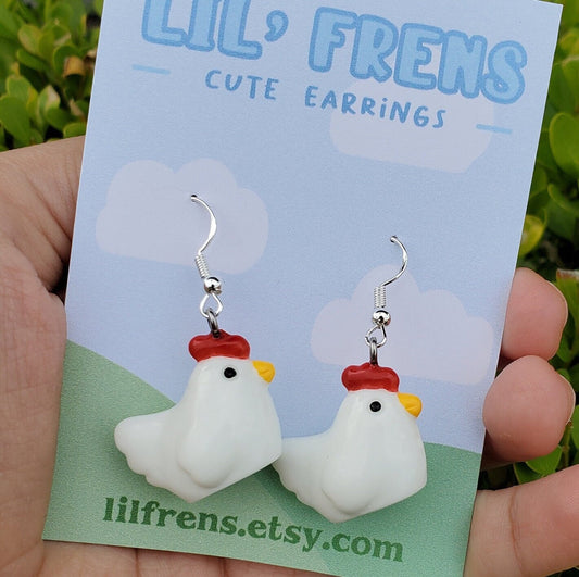 Chicken Earrings