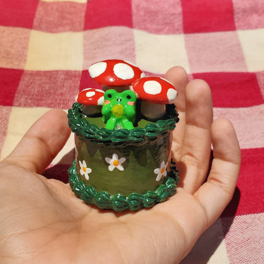 Froggy Triple Mushroom Cake